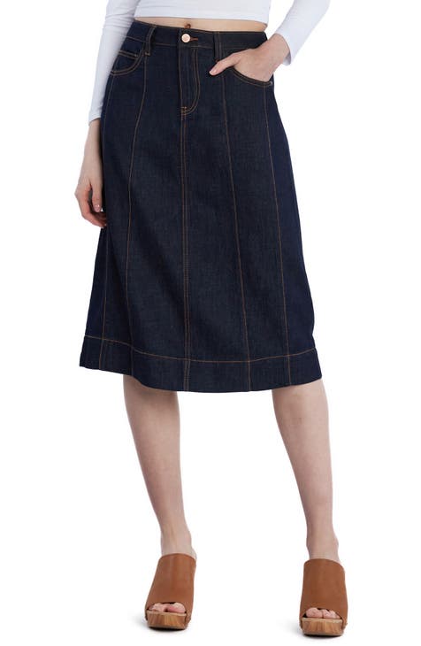 Black denim skirt nordstrom rack best sale