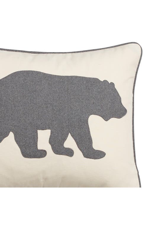Eddie Bauer Bear Throw Pillow In Grey