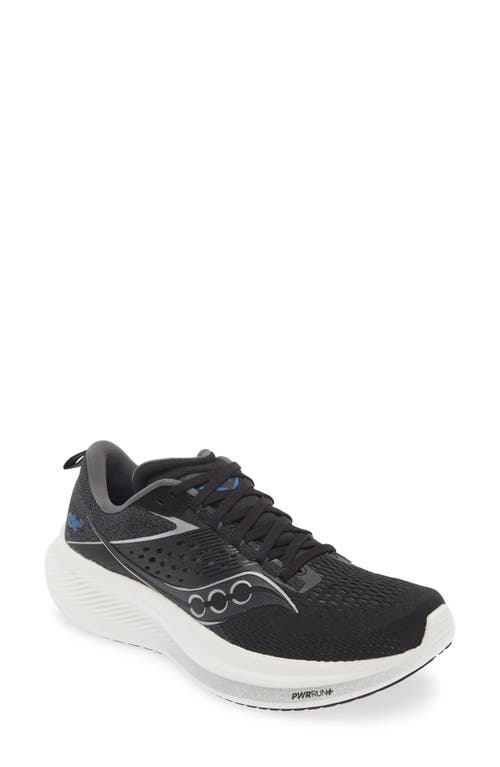 Shop Saucony Ride 17 Running Shoe In Black/white