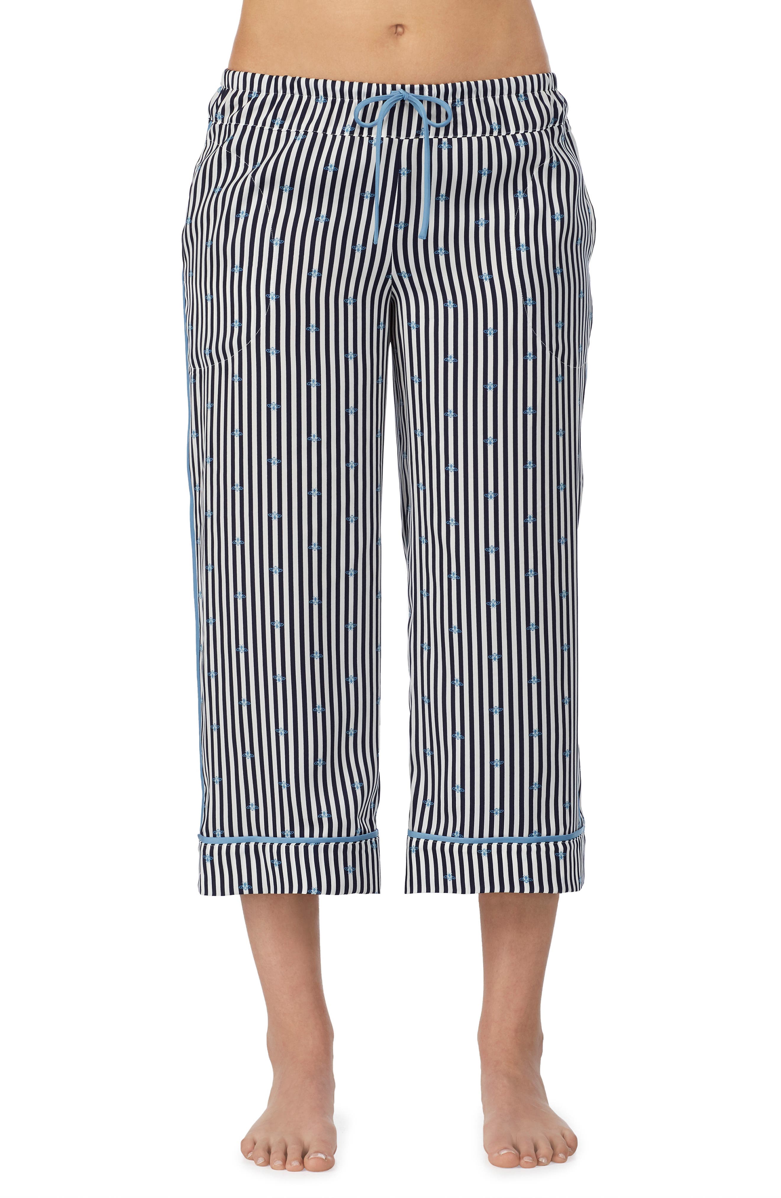 Room Service Cropped Pajamas Pants, Blue (Nordstrom Exclusive)