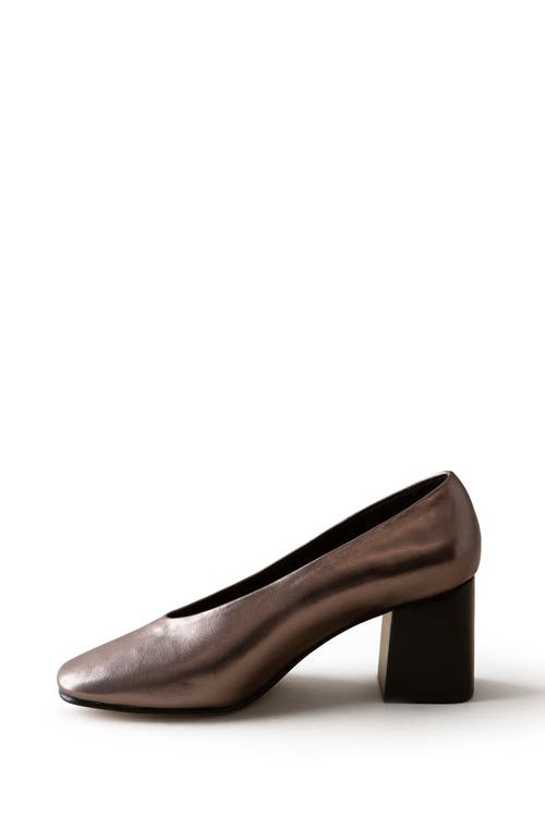 Shop Huma Blanco Salvador Block Heel Pump In Pewter