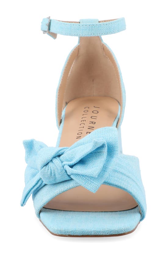 JOURNEE COLLECTION JOURNEE COLLECTION ZEVI BOW BLOCK HEEL SANDAL