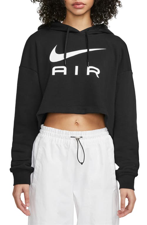 Nike Sportswear Air Fleece Graphic Hoodie In Black