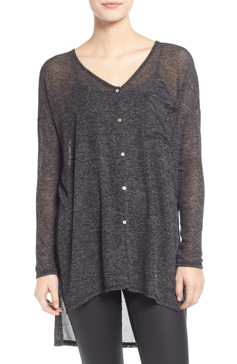 Button Front Knit Tunic Nordstrom