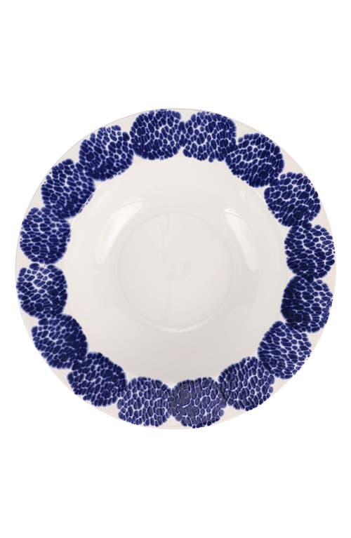 Vietri Santorini Rimmed Serving Bowl In Blue