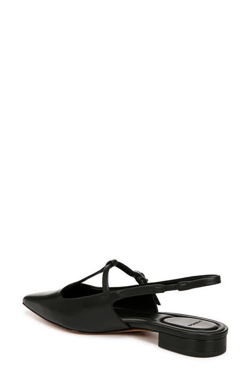 Shop Vince Iliana Slingback Pointed Toe Flat In Black