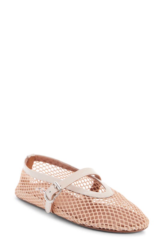 ALAÏA ALAÏA FISHNET BALLERINA FLAT