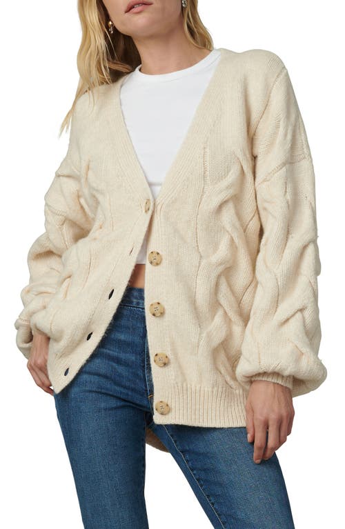 Joe's The Colby Cable Cardigan in Creme Brulee 