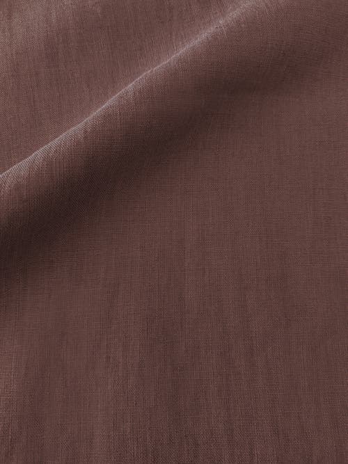 Anaya So Soft Linen Dutch Euro Pillow Down Alternative Insert In Chestnut Brown