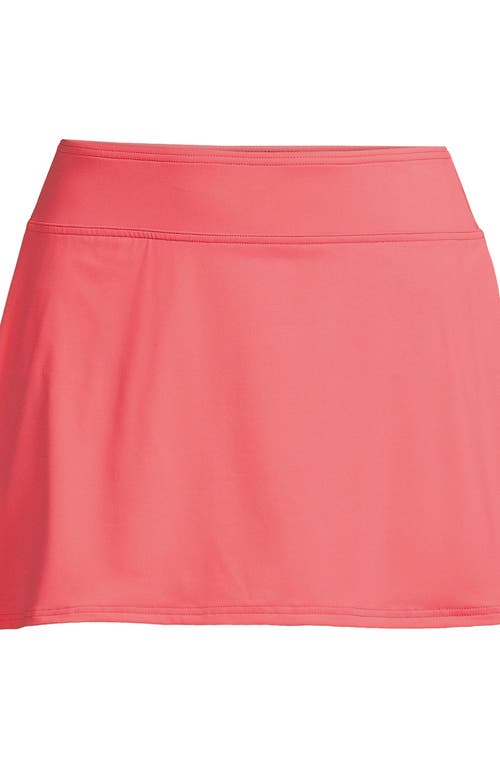 Shop Lands' End Plus Size Chlorine Resistant Tummy Control Swim Skirt Swim Bottoms In Wood Lily