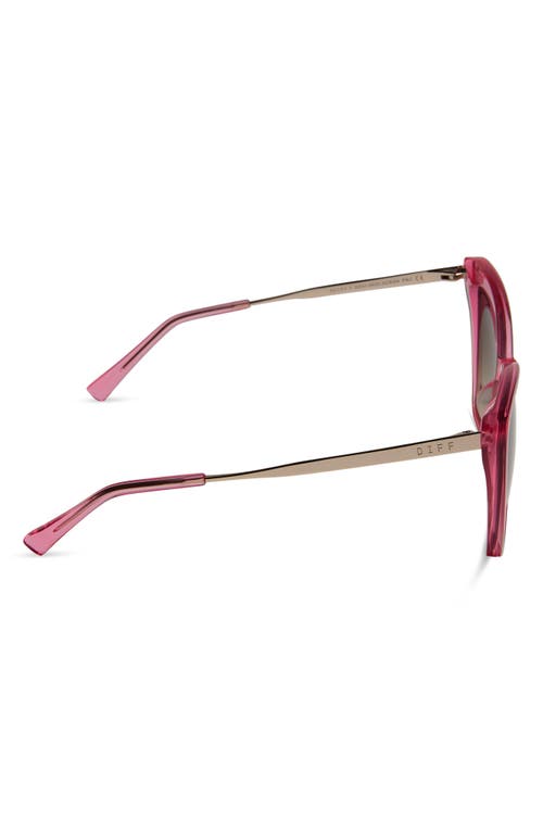 Shop Diff Becky Ii 56mm Polarized Cat Eye Sunglasses In Pink Gradient