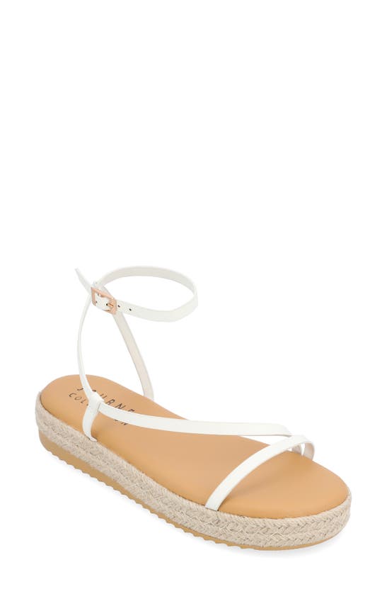 Journee Collection Odelia Tru Comfort Espadrille Sandal In White