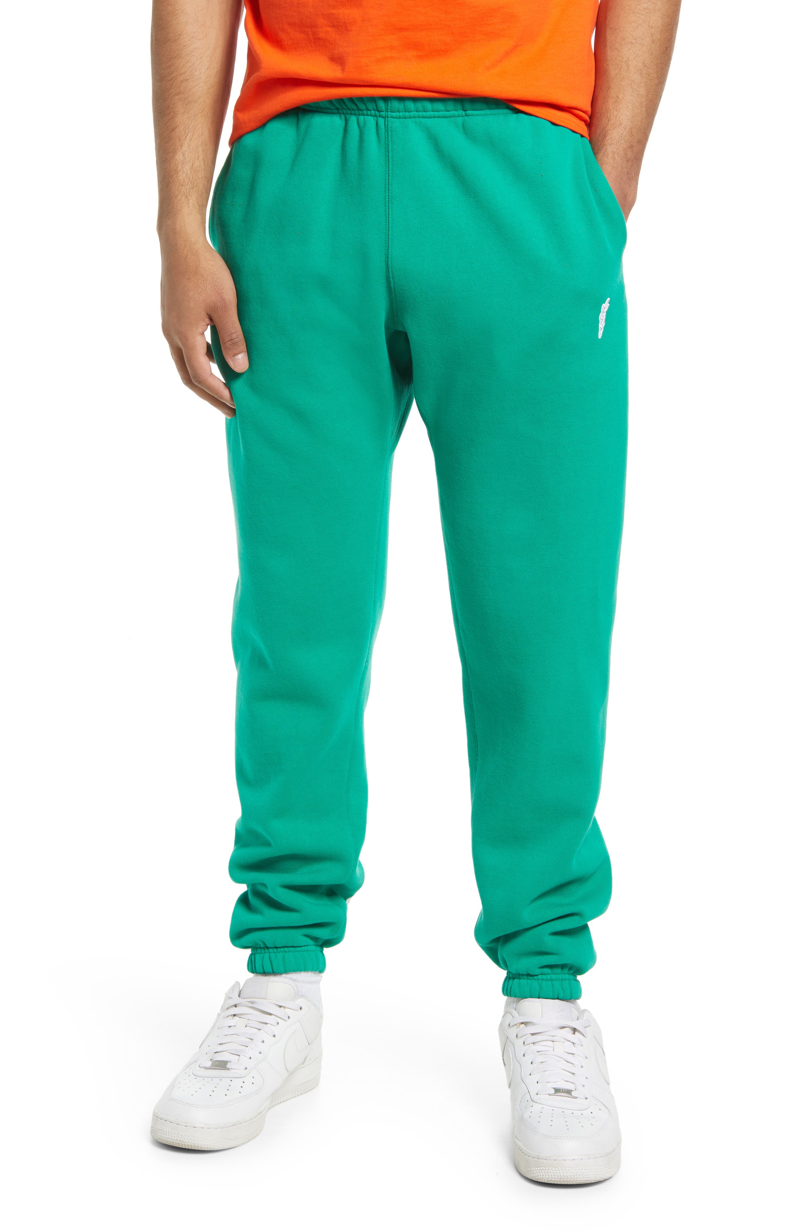 mens joggers green