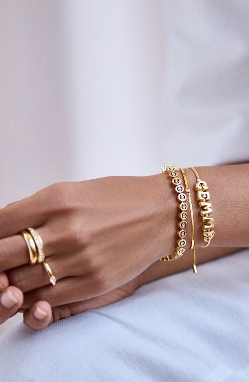 Shop Baublebar Crystal Station Bracelet In Gold