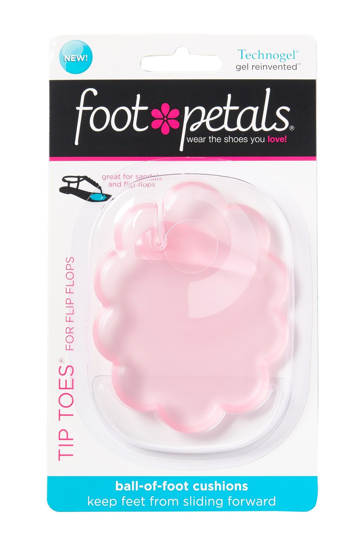 Foot Petals Technogel Tip Toes for Flip Flops /& Sandals