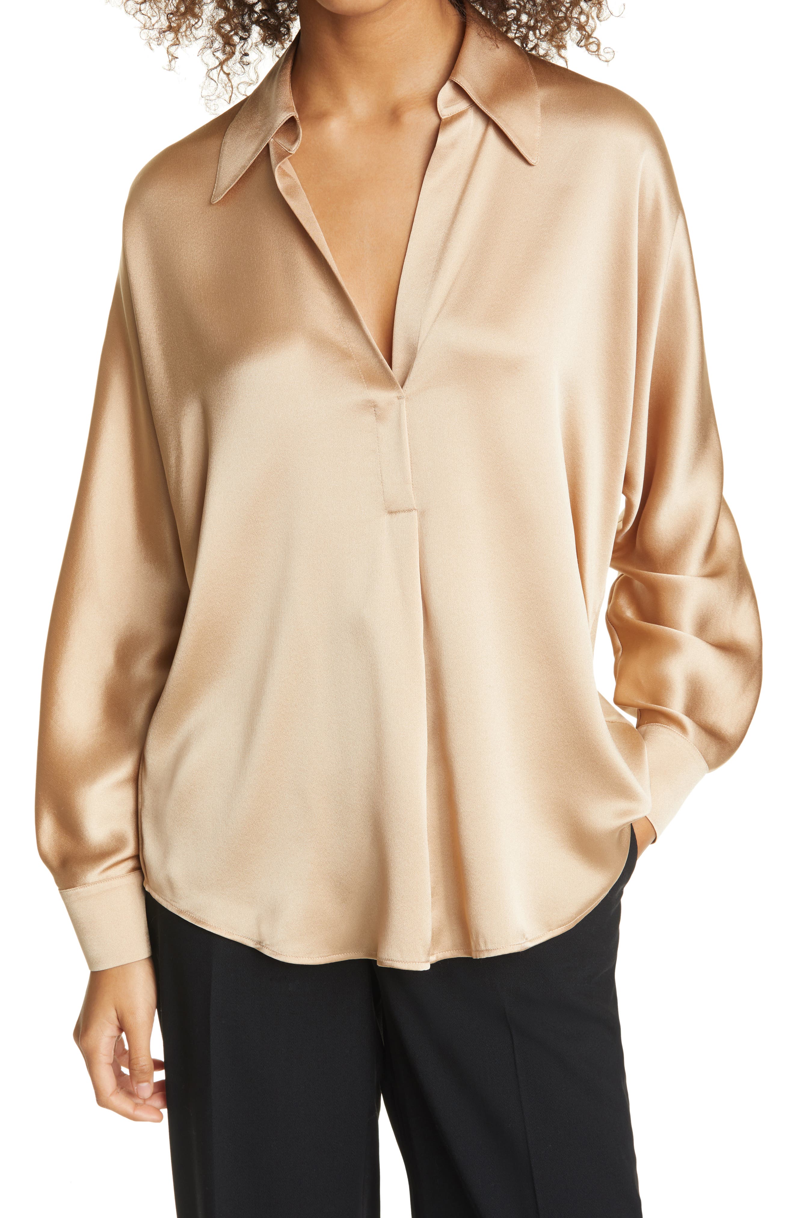 vince silk blouse sale