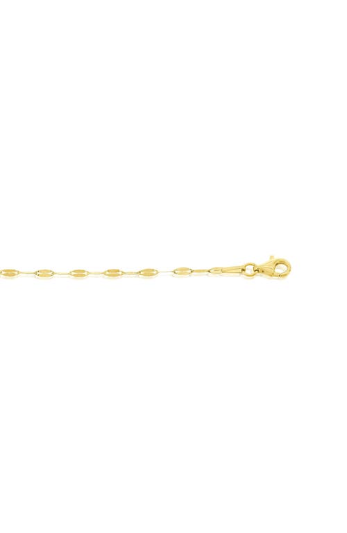 Shop Simona Oval Mirror Chain Necklace In Gold