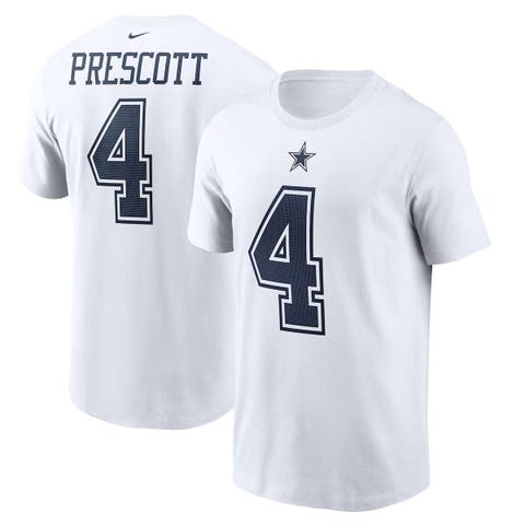 Randy White Dallas Cowboys Men's White Name & Number Logo T-shirt - Gray