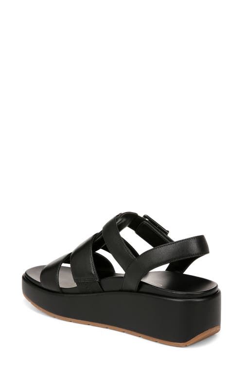 Vionic Delano Platform Fisherman Sandal In Black