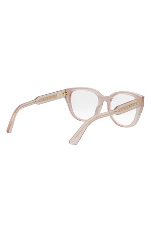 Dior Signature S6i Square Glasses In Shiny Pink