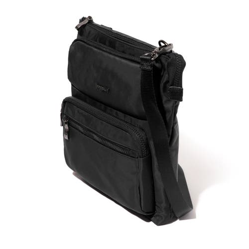 Baggallini Nolita Crossbody Bag With Rfid Wristlet In Black Twill
