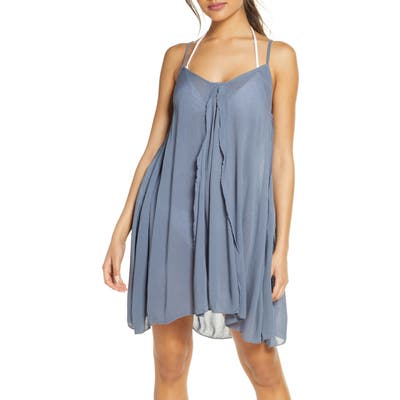Elan Short Cover-Up Slipdress, Blue