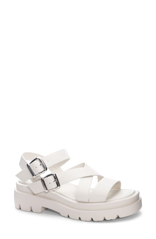 Dirty Laundry Khan Lug Sandal In Bone