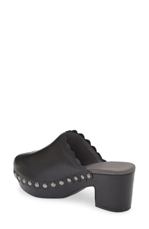 Chocolat Blu Genoa Platform Clog In Black Leather