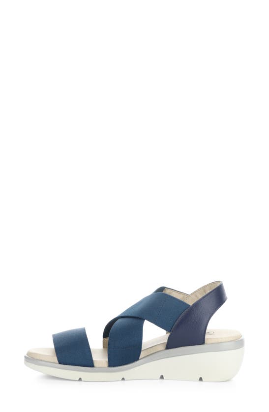 Shop Fly London Noli Slingback Wedge Sandal In Ocean Mousse