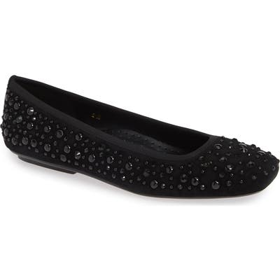 Vaneli Nayeli Studded Skimmer Flat, Black