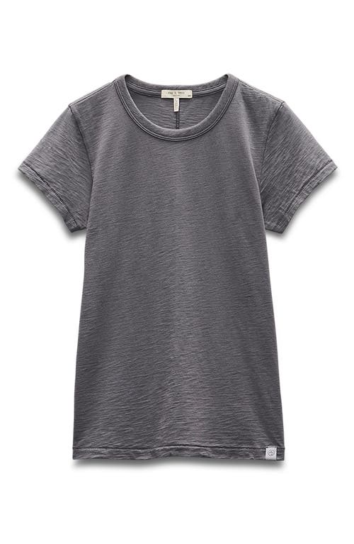 Shop Rag & Bone The Slub Organic Pima Cotton T-shirt In Wshdslate