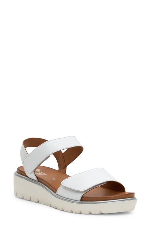 ara Bellvue II Strappy Sandal in White Leather