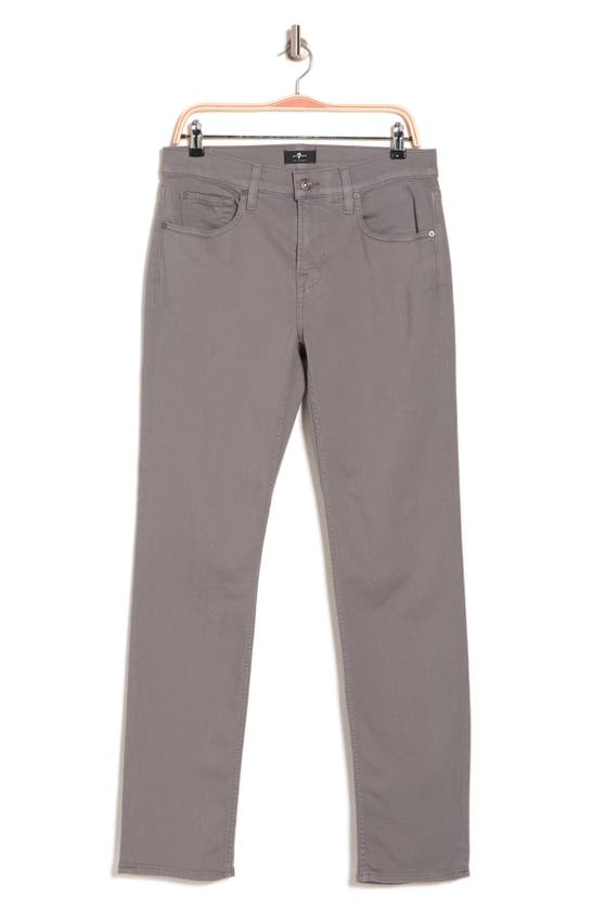 7 For All Mankind Squiggle Slim Fit Pants In Stone