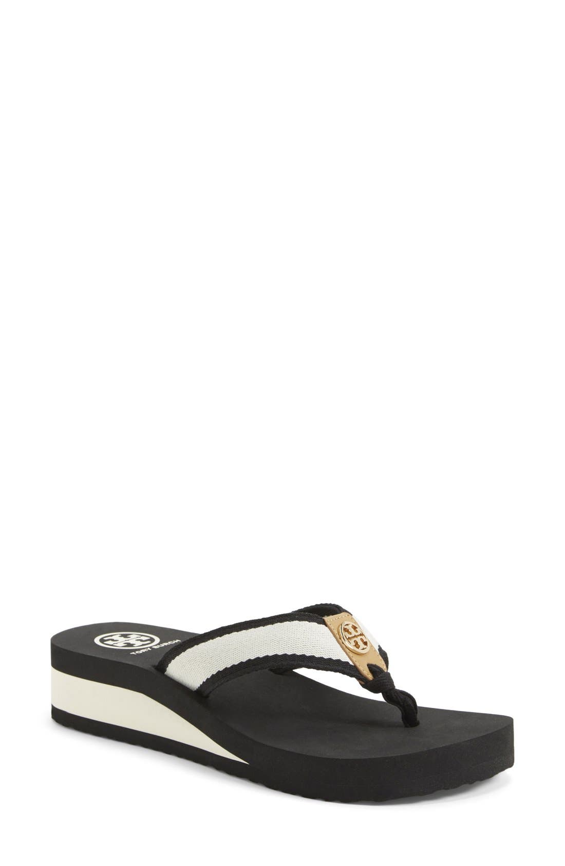 tory burch wedge flip flops nordstrom