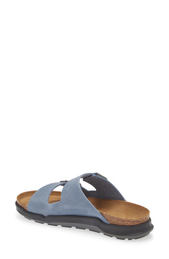 Shop Birkenstock Arizona Slide Sandal In Elemental Blue