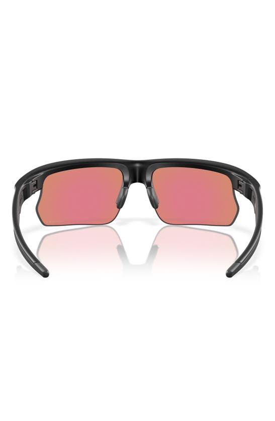 Shop Oakley Bisphaera 68mm Prizm™ Gradient Oversize Polarized Rectangular Sunglasses In Black White