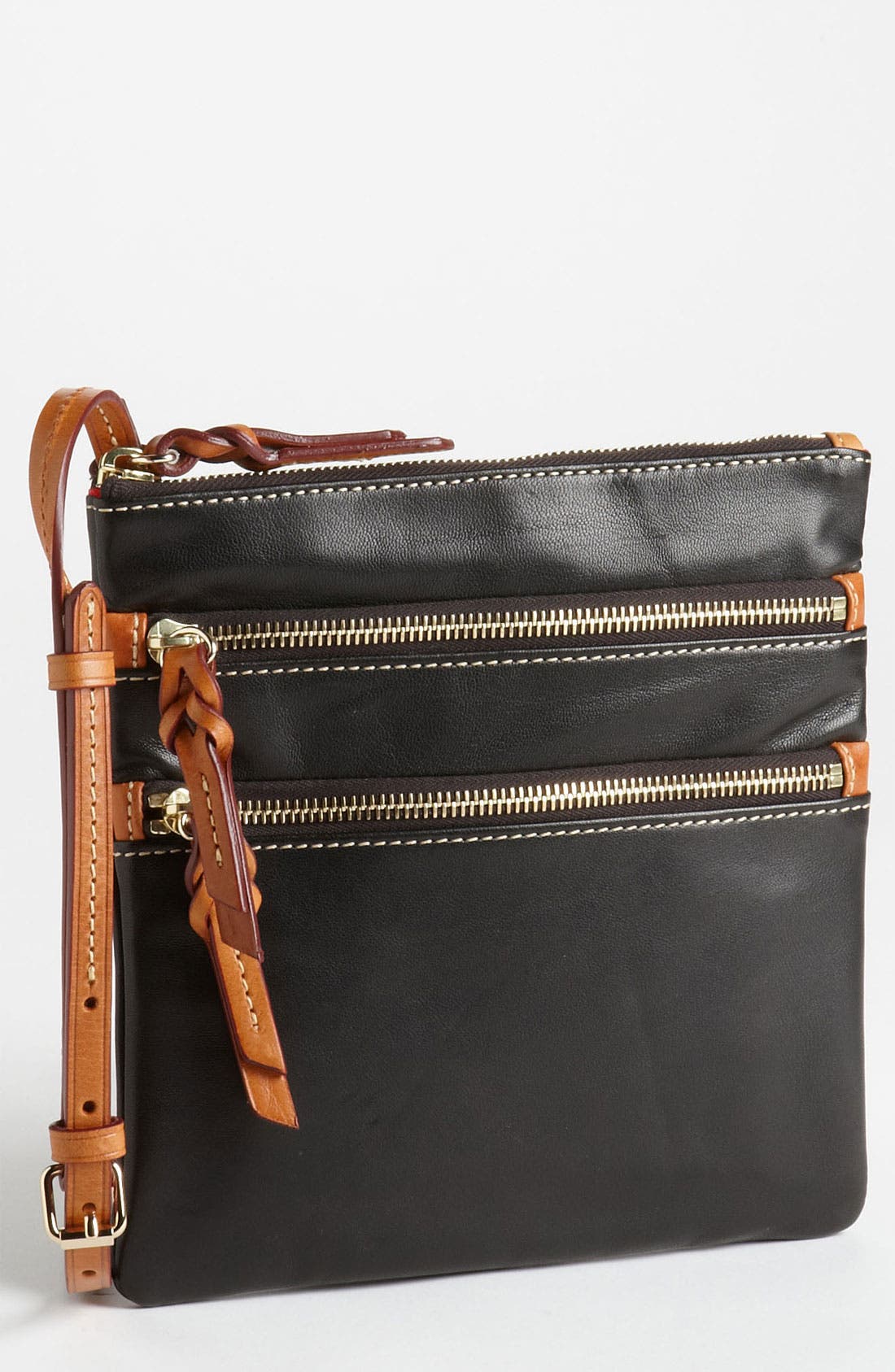 Dooney & Bourke Triple Zip Leather Crossbody Bag Nordstrom