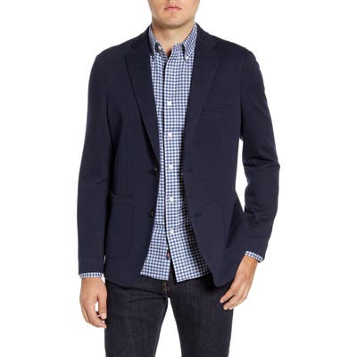 Faherty Summit Ideal Regular Fit Blazer, Blue