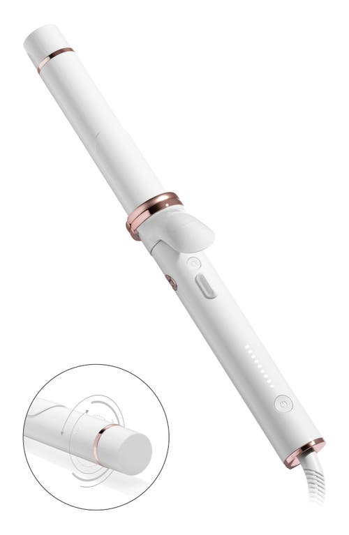 T3 Curlwrap 1.25 Inch Curling Iron in White/Rose Gold at Nordstrom