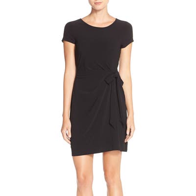 Leota Side Tie Jersey Sheath Dress