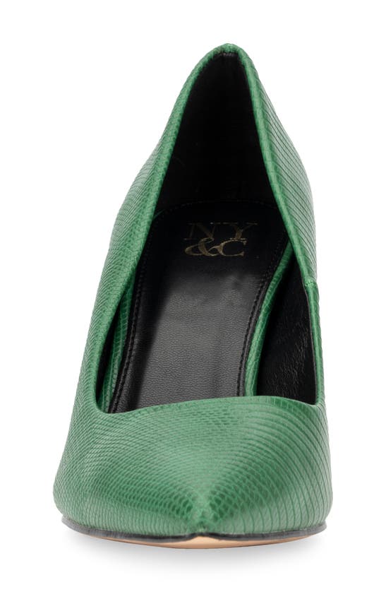 NEW YORK AND COMPANY NEW YORK AND COMPANY BELLE REPTILE EMBOSSED PUMP