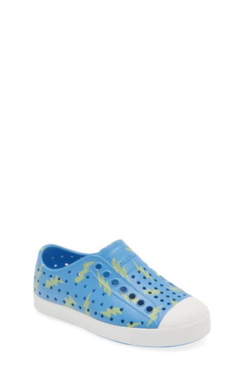 Native Shoes Jefferson Water Friendly Perforated Slip-on In Blue