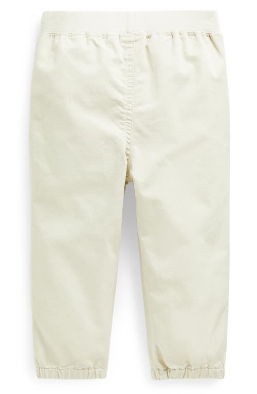 Shop Ralph Lauren Cotton Drawstring Chinos In Basic Sand