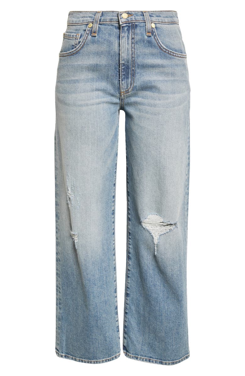 Ramy Brook Angela Ripped Crop Flare Jeans | Nordstrom