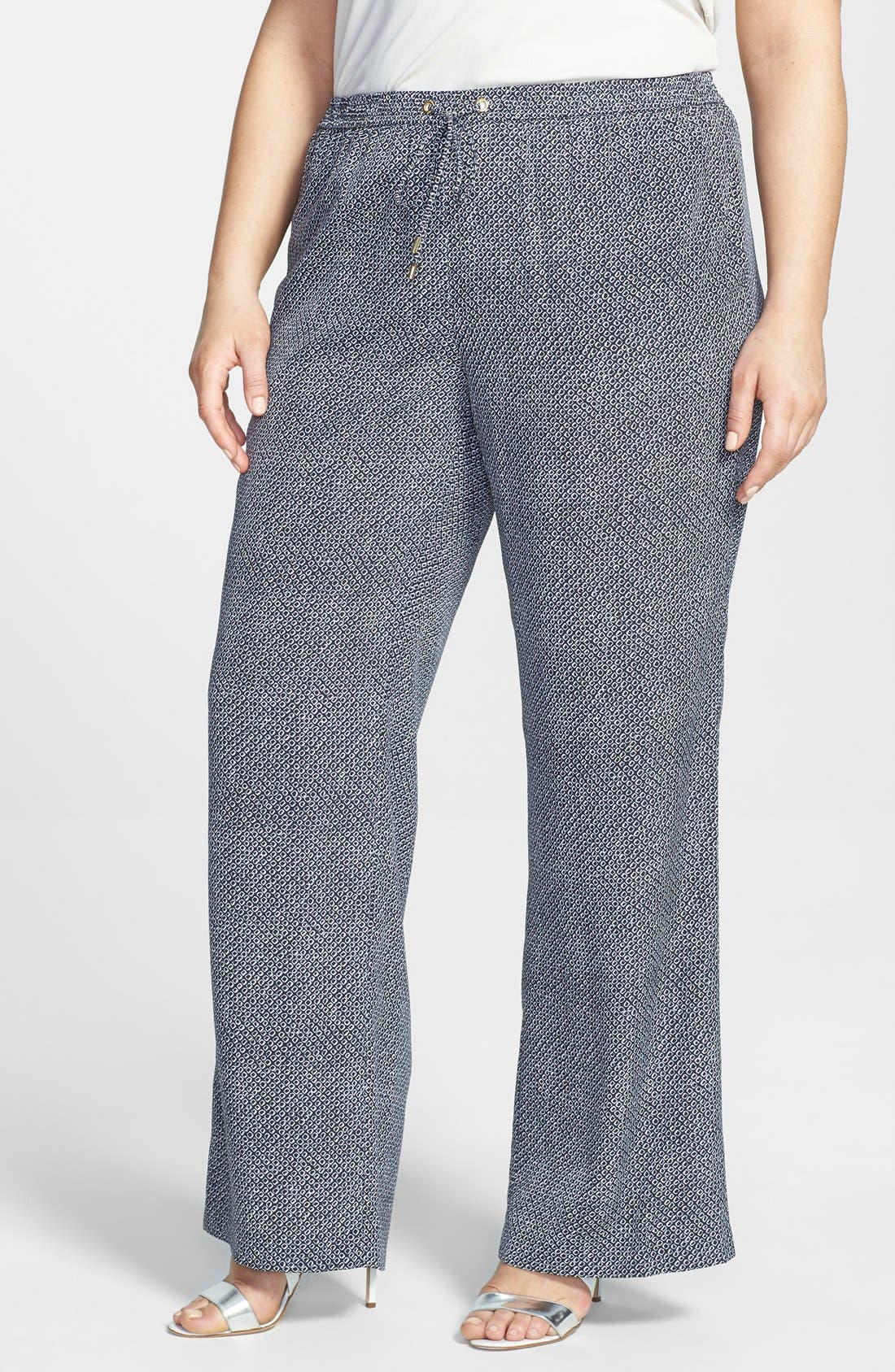 MICHAEL Michael Kors Drawstring Wide Leg Pants (Plus Size) Nordstrom