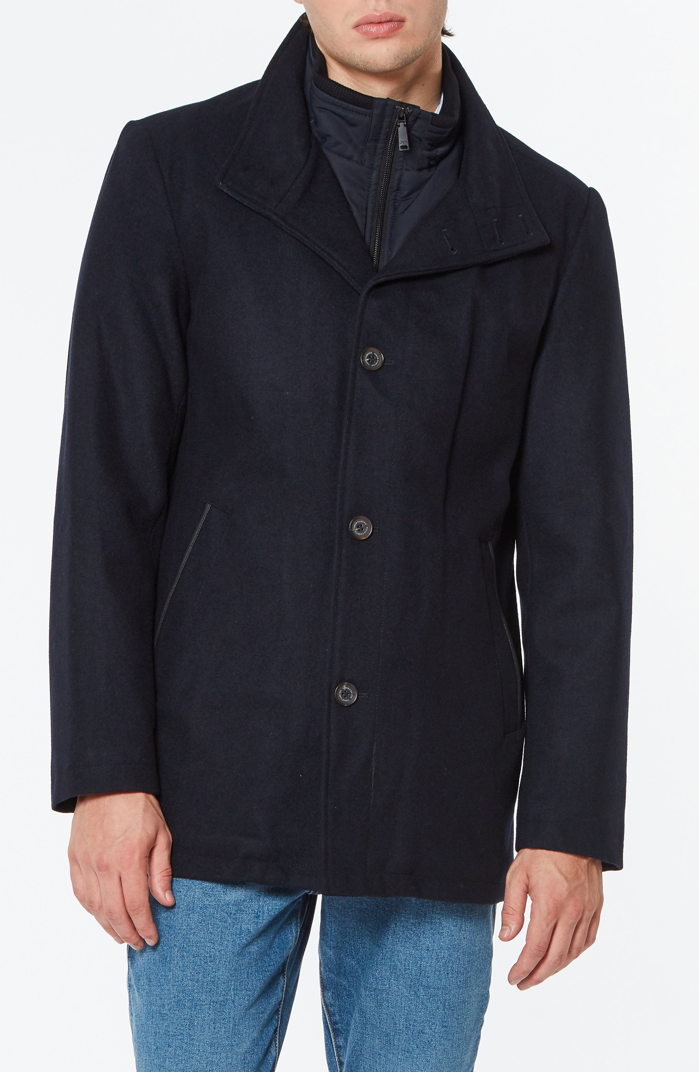 Vince Camuto Short Wool Blend Car Coat 
