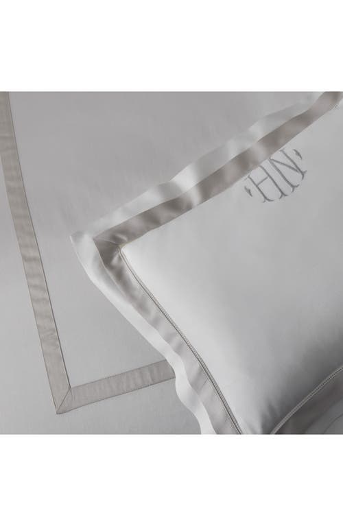 Shop Matouk Ambrose Set Of 2 600 Thread Count Egyptian Cotton Pillowcases In Bone/bone