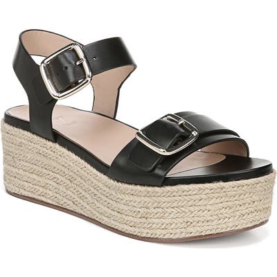 27 Edit Jovana Espadrille Platform Sandal N - Black