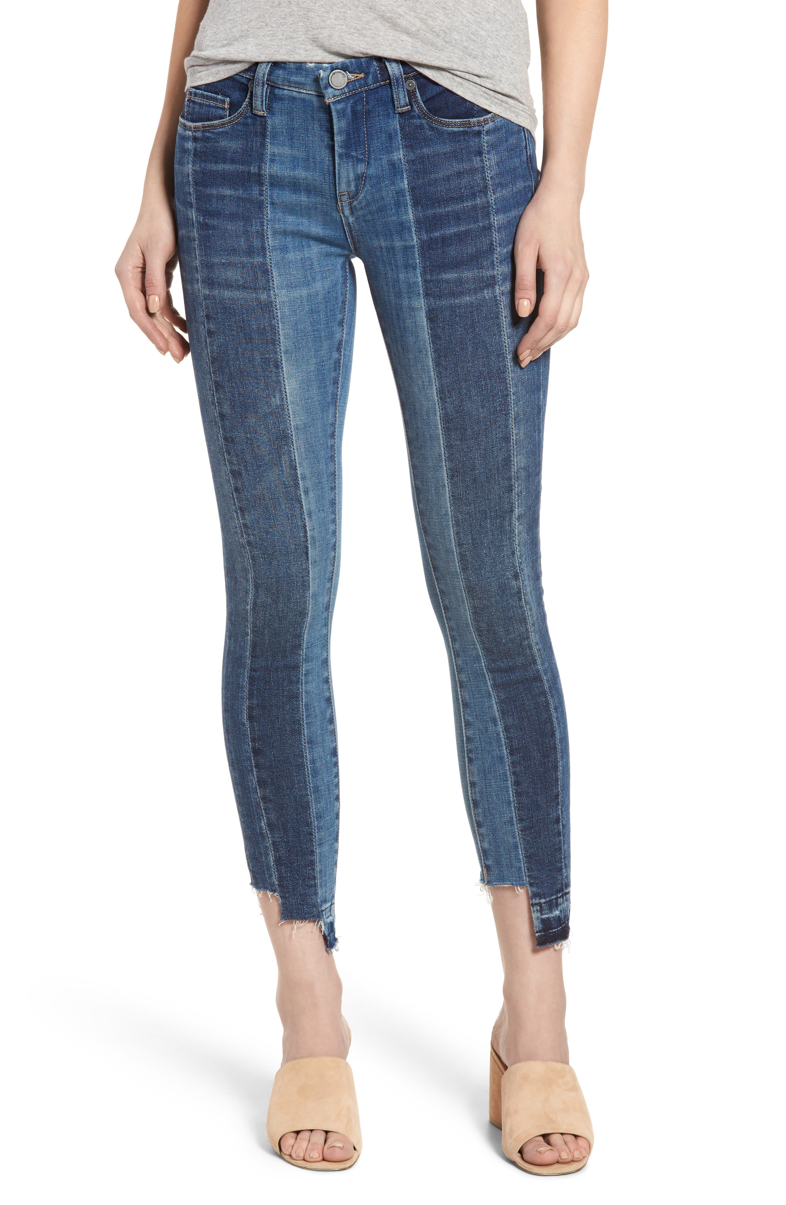 BLANKNYC Step Hem Skinny Jeans (High and Low) Nordstrom