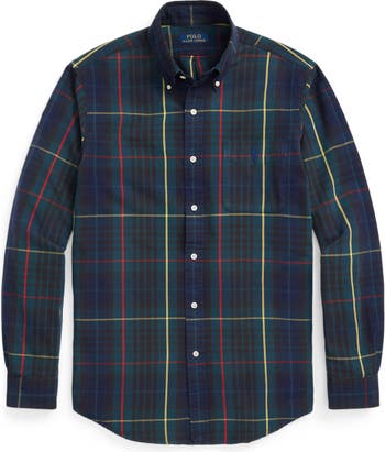 Polo Ralph Lauren Classic Fit Plaid Button-Down Oxford Shirt 